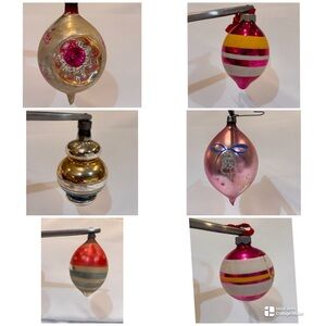12pcs Vintage Shiny Brite and West Germany Ornaments
